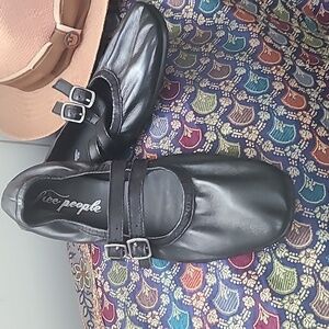 New Free People Women's Gemini Ballet Flat Black $98 - Size 8